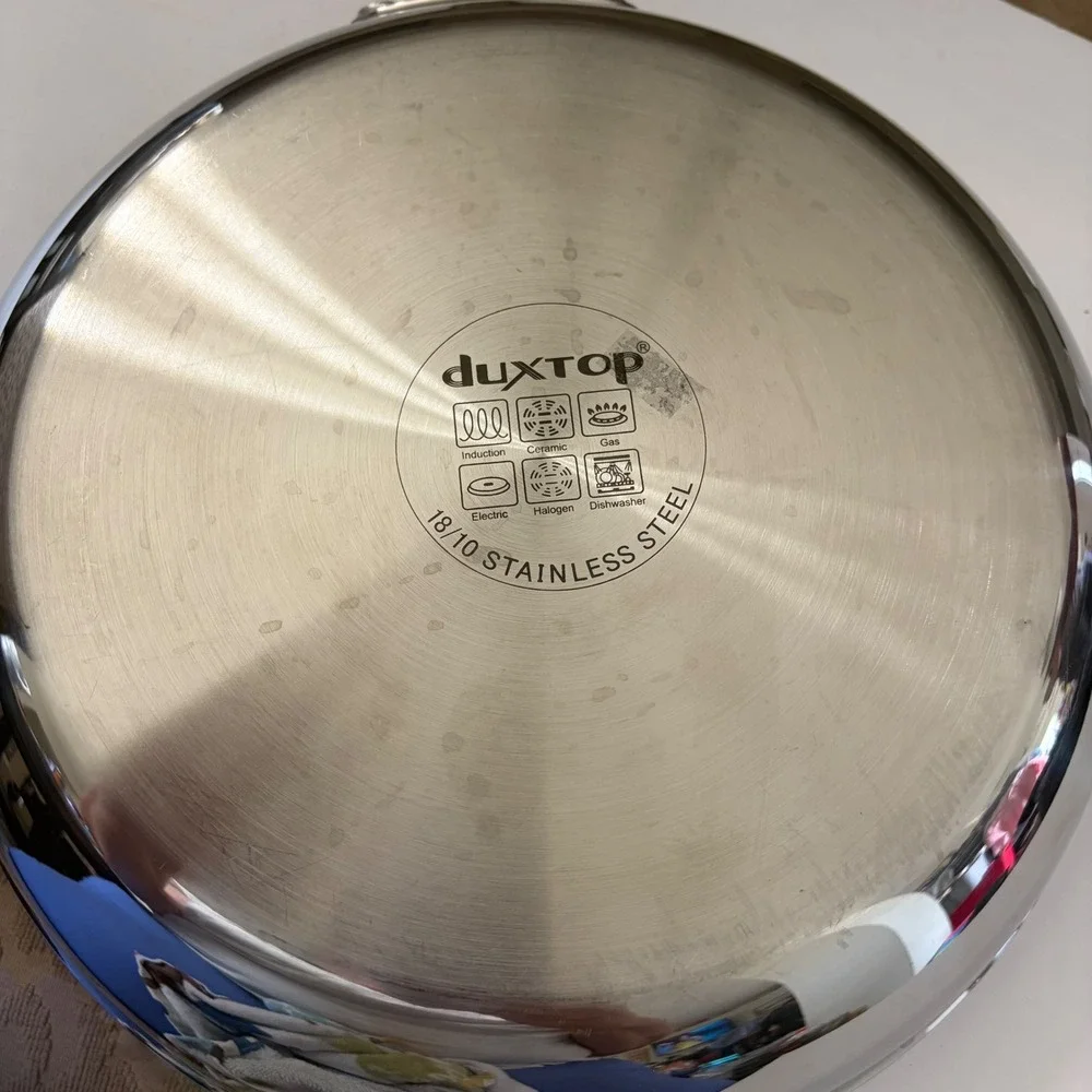 Duxtop 18/10 Stainless Steel Fry Pan Induction Ready Skillet Silver